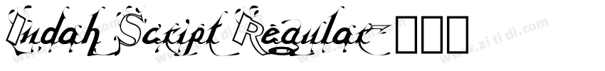 Indah Script Regular字体转换